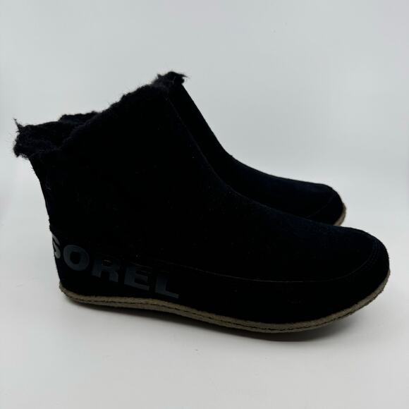 Sorel Nakiska Faux Fur Lined Bootie Boot Black Womens Size US 8.5 EU 39.5 UK 6.5 - Picture 9 of 9